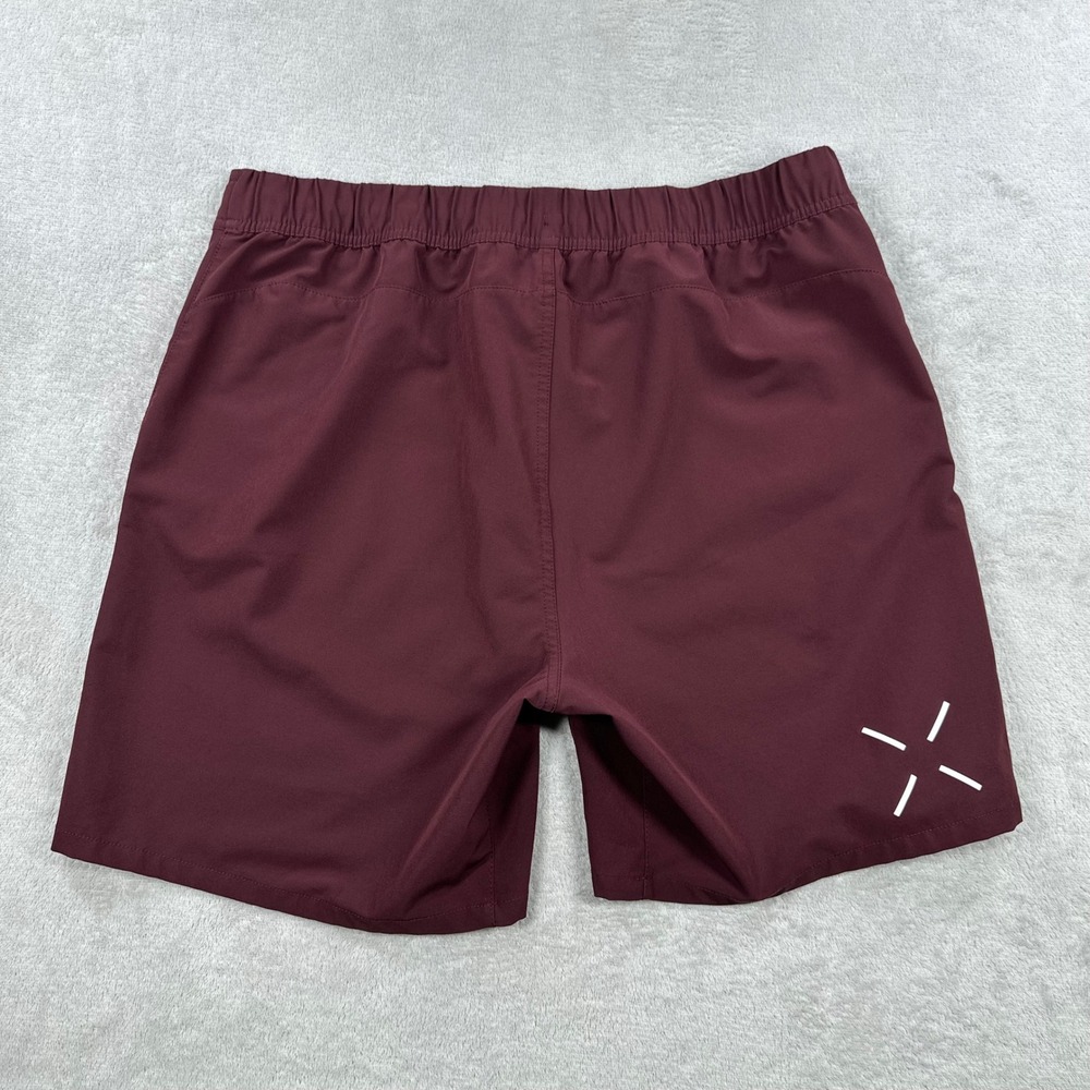 Ten Thousand The Foundation Shorts Mens XL Maroon 7" Training Performance Gym